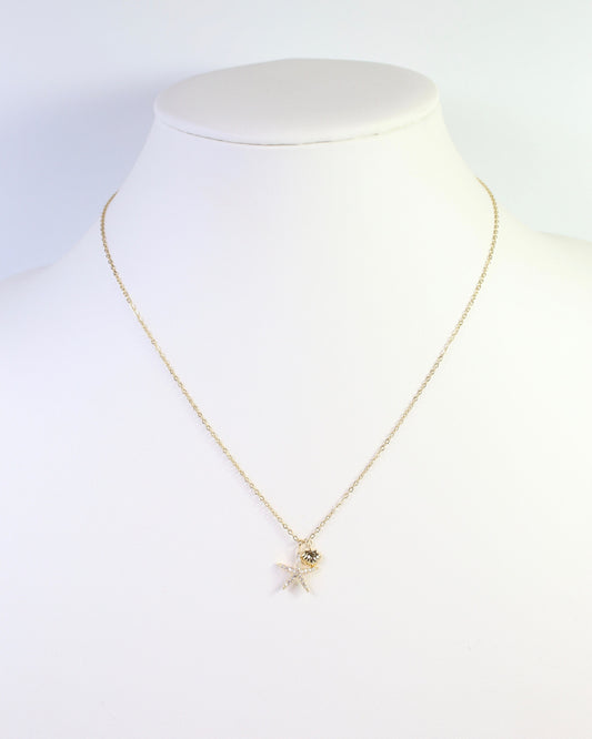 Socorro Starfish Necklace WR Gold