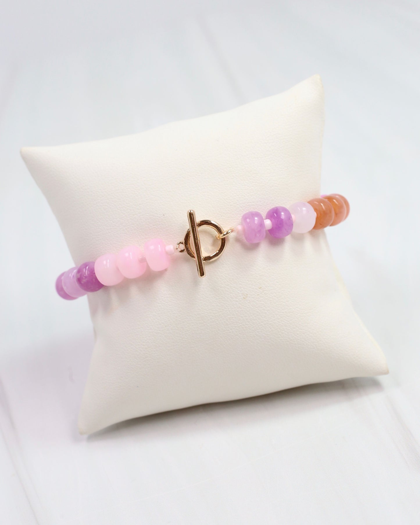 Cape San Blas Beaded Bracelet Pink