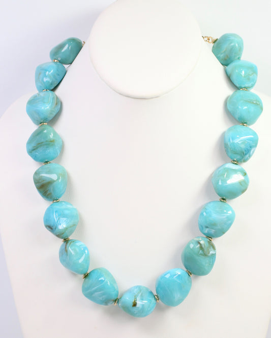 Shelbyville Large Stone Necklace Turquoise