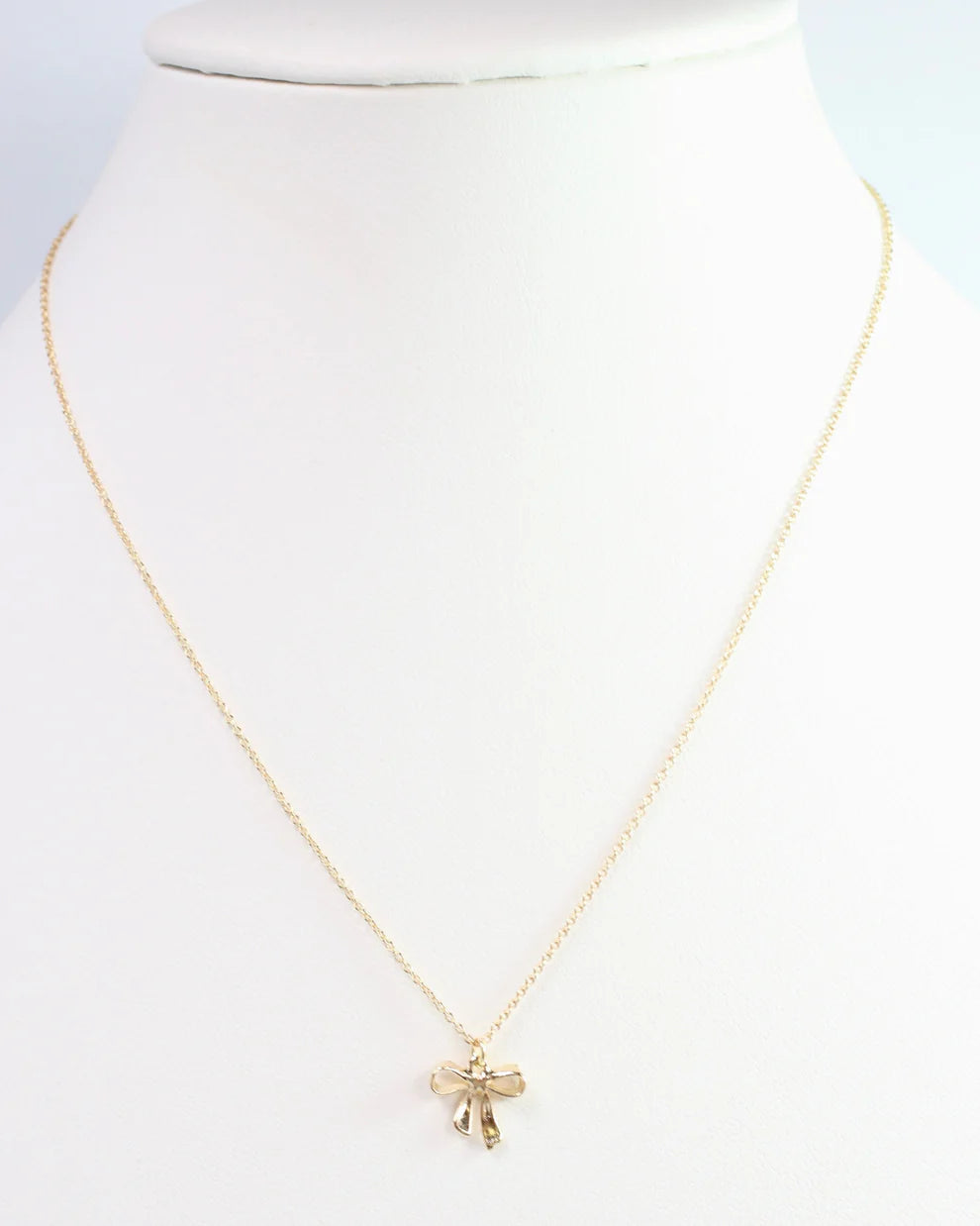 Fairchild Petite Bow Necklace Gold
