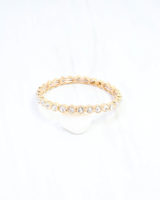 Castile Crystal Stretch Bracelet Clear
