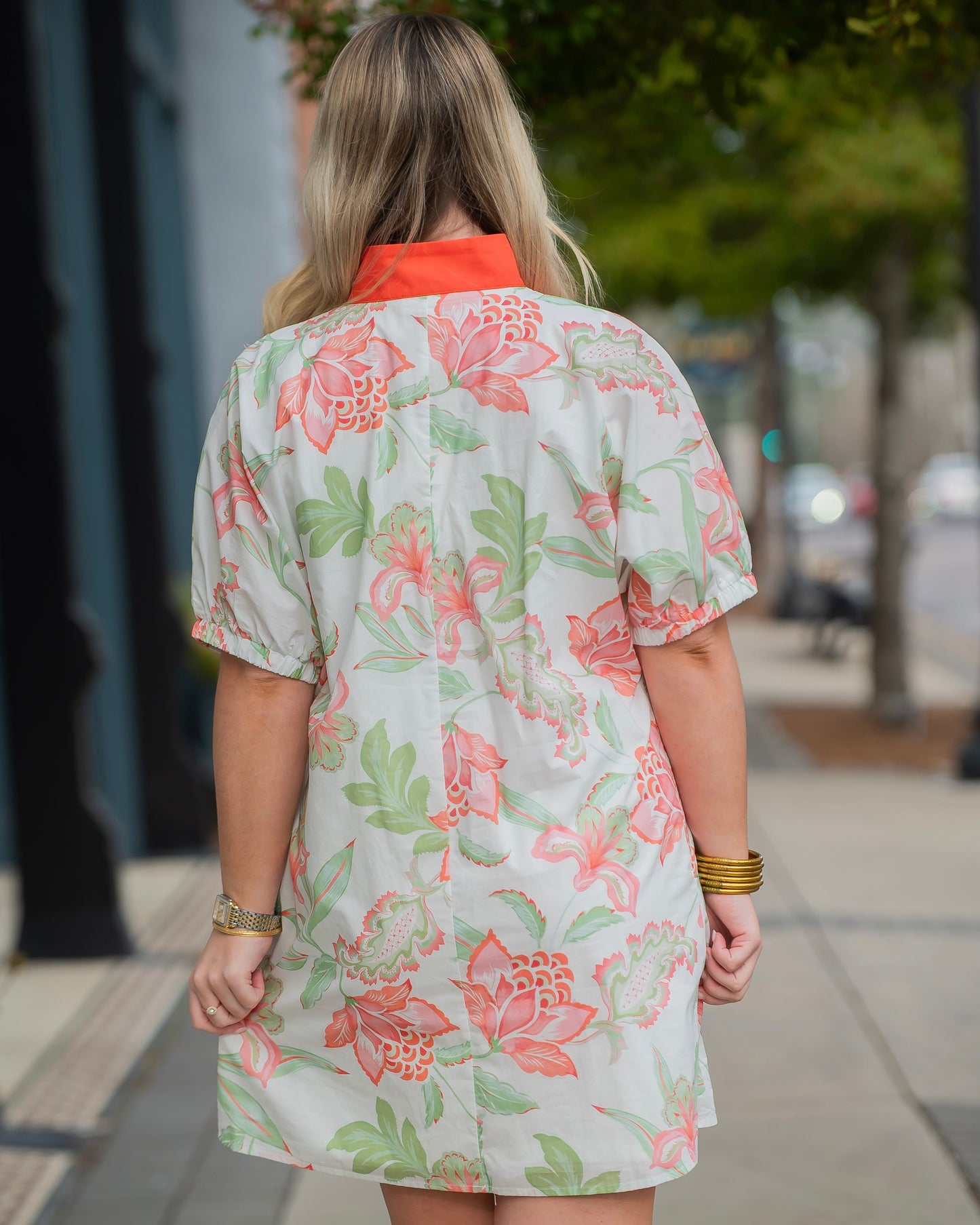 Hazel Floral Dolman Sleeve Dress