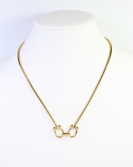 Ludlow Horsebit Necklace Gold