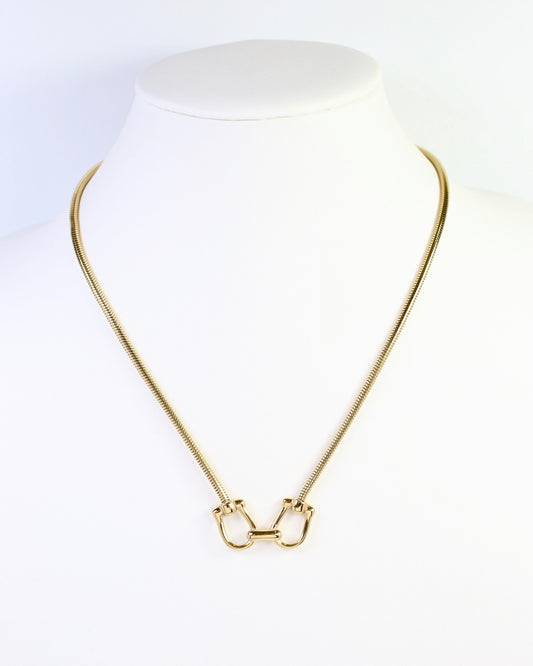 Ludlow Horsebit Necklace Gold