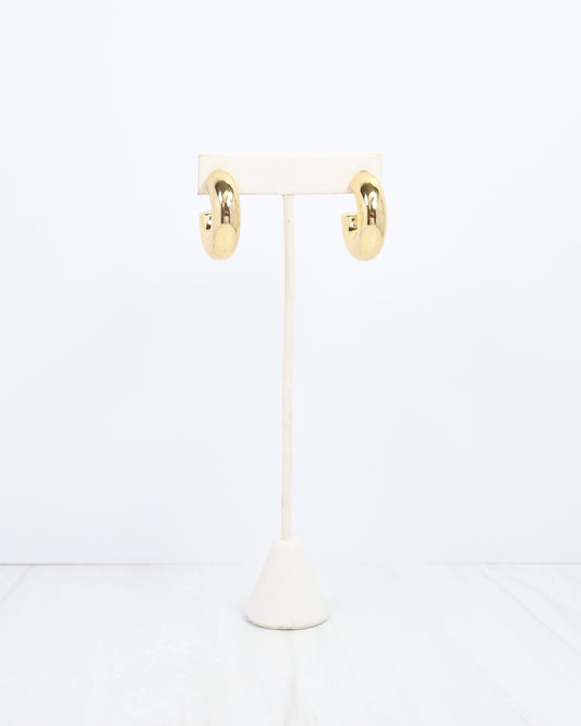Rushing Hoop Earring WP Gold