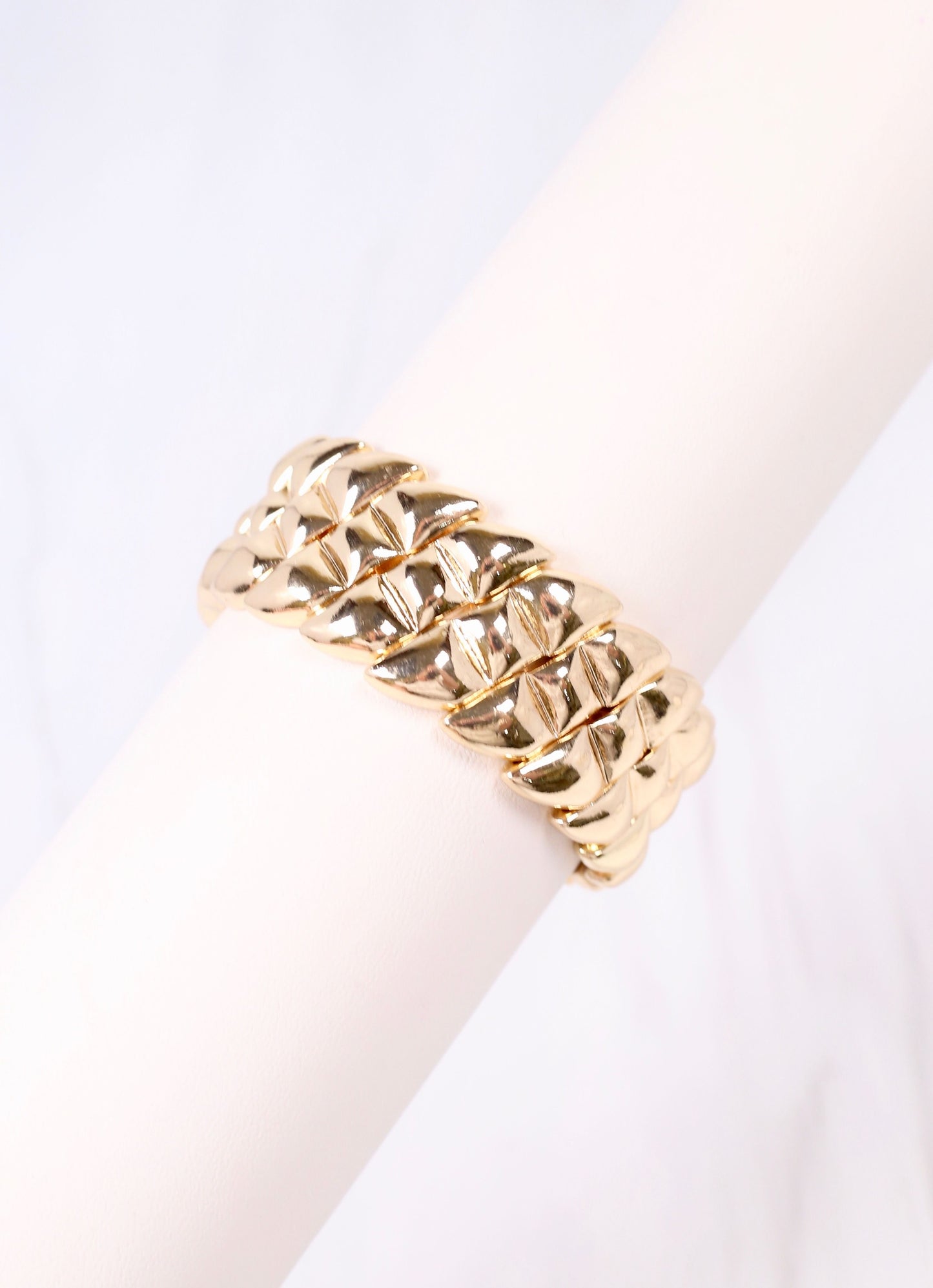 Troian Metal Stretch Bracelet GOLD