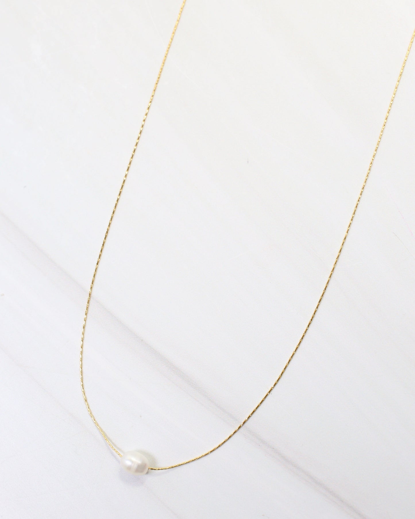 Conquest Necklace with Pearl Gold