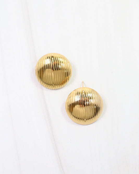 Draw the Line Earring Gold