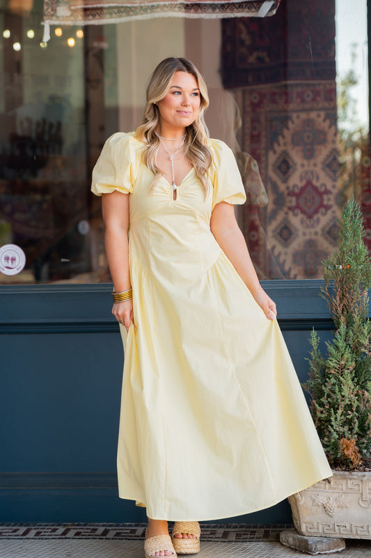 Ironpeak Bubble Sleeve Maxi Dress