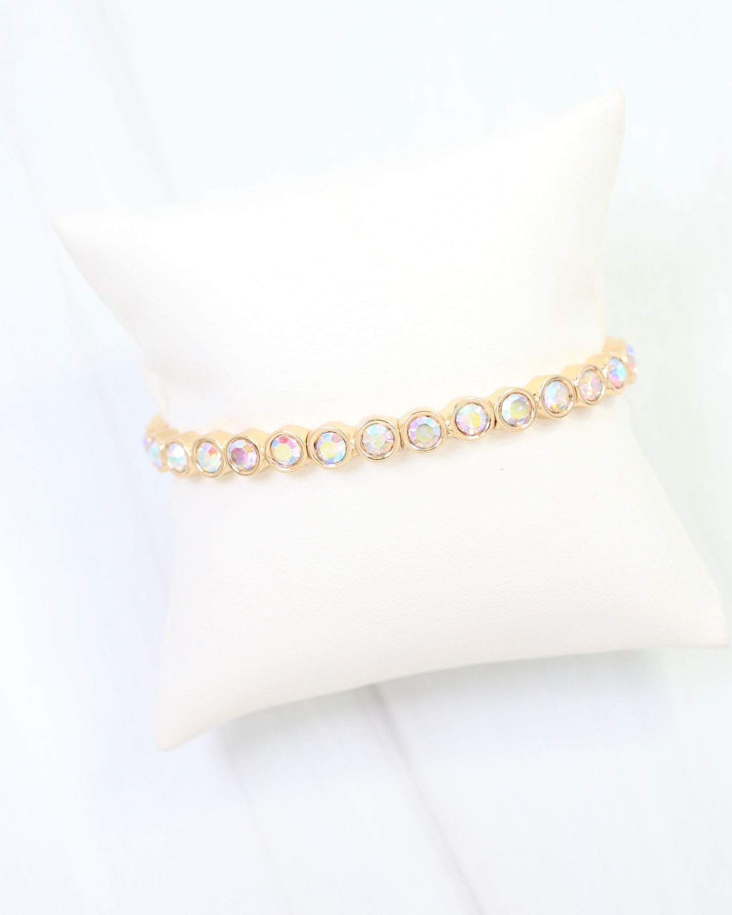 Castile Crystal Stretch Bracelet Opal