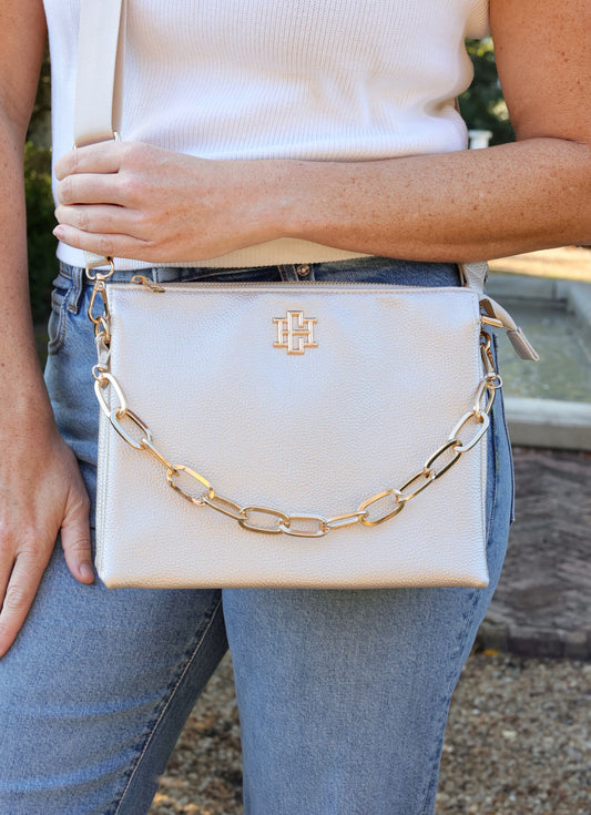 Ariana Crossbody - Pearl