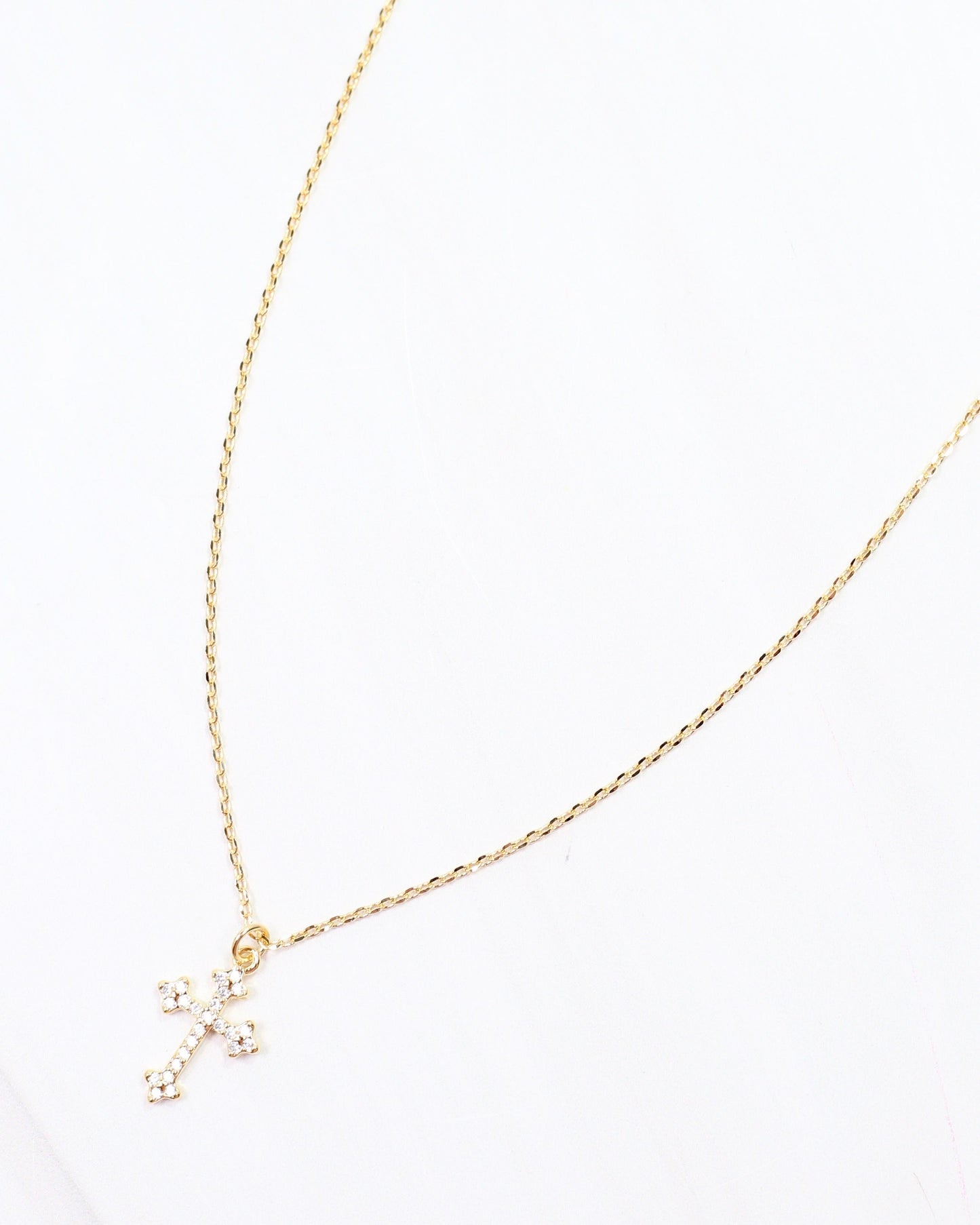 Camden Road Cross Necklace Gold