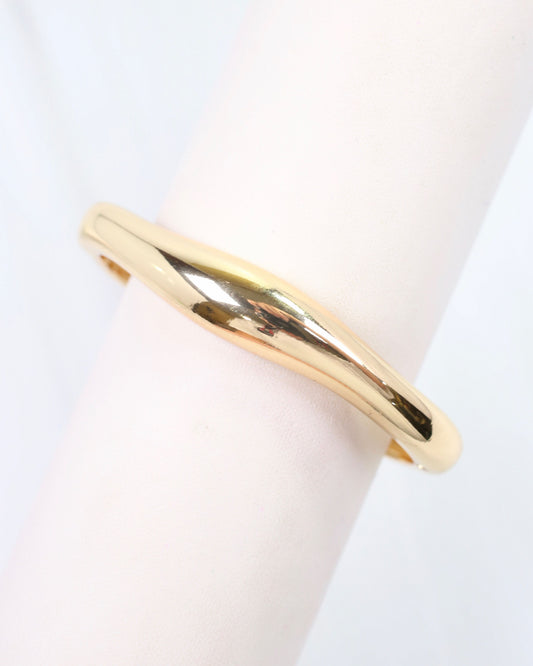 Bimberi Hinged Bangle Bracelet Gold