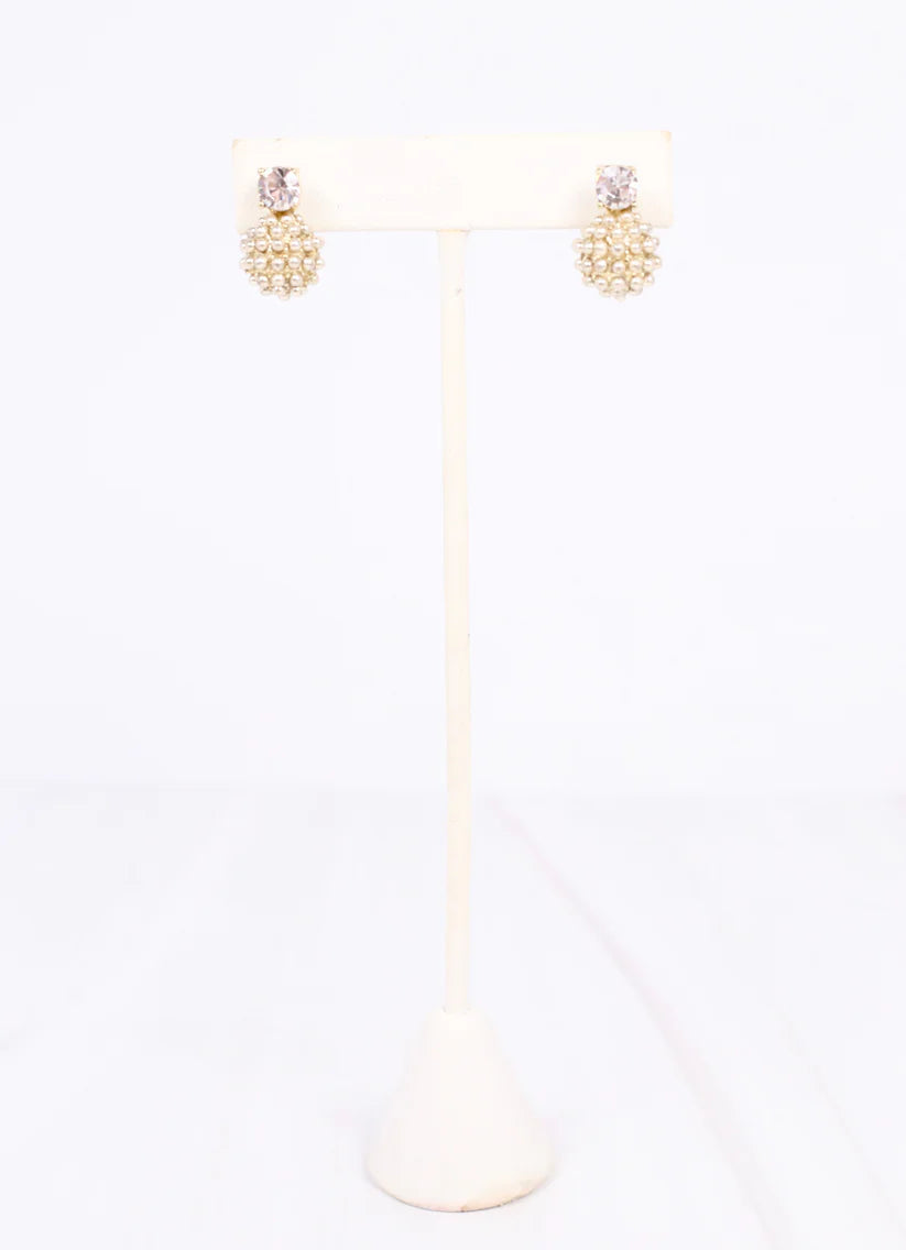 Woodall CZ Drop Earring GOLD