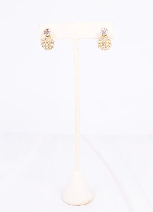 Woodall CZ Drop Earring GOLD