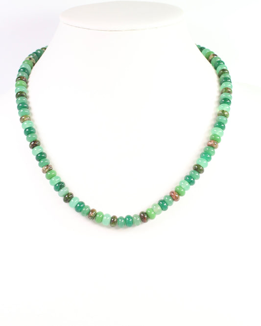 Regency Beaded Necklace Green