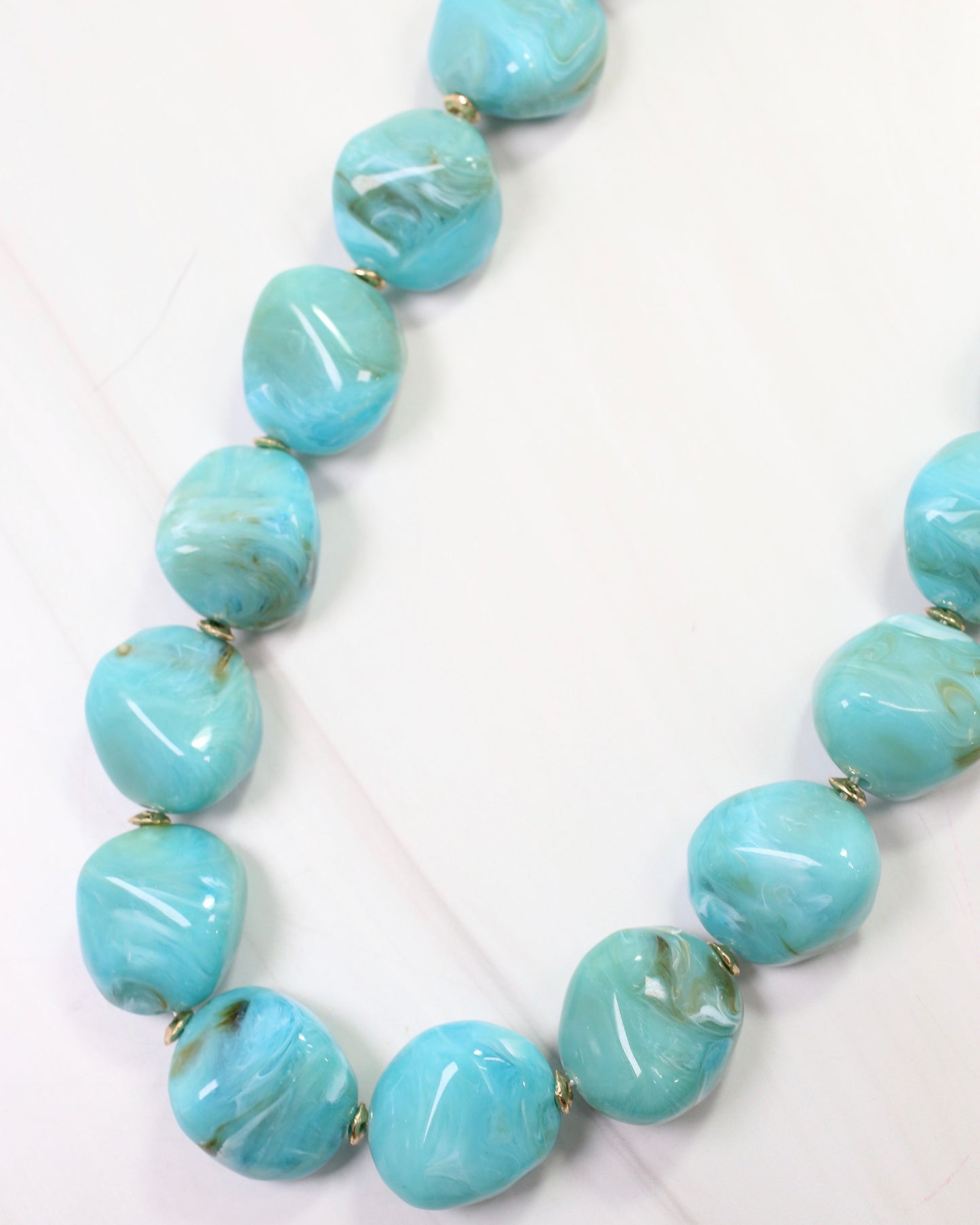 Shelbyville Large Stone Necklace Turquoise