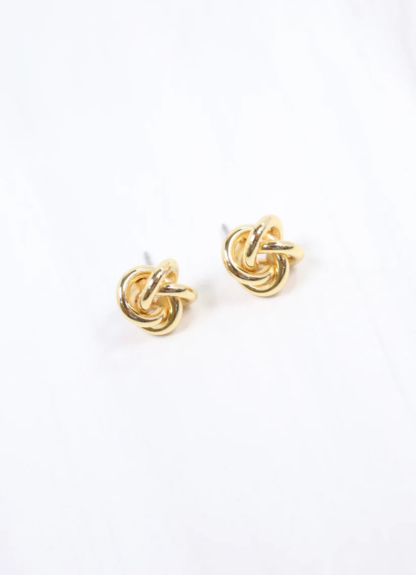 Sennett Knot Earring- Gold