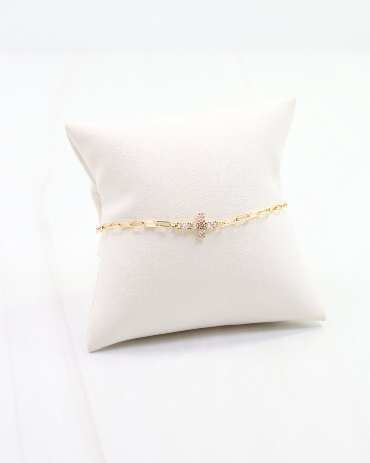 EmmaRose Cross Link Bracelet WR Gold