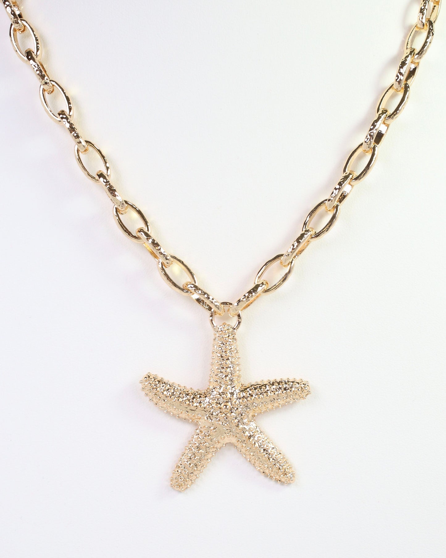 Parma Starfish Link Necklace Gold