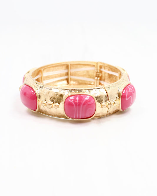Tally Stretch Bracelet Pink