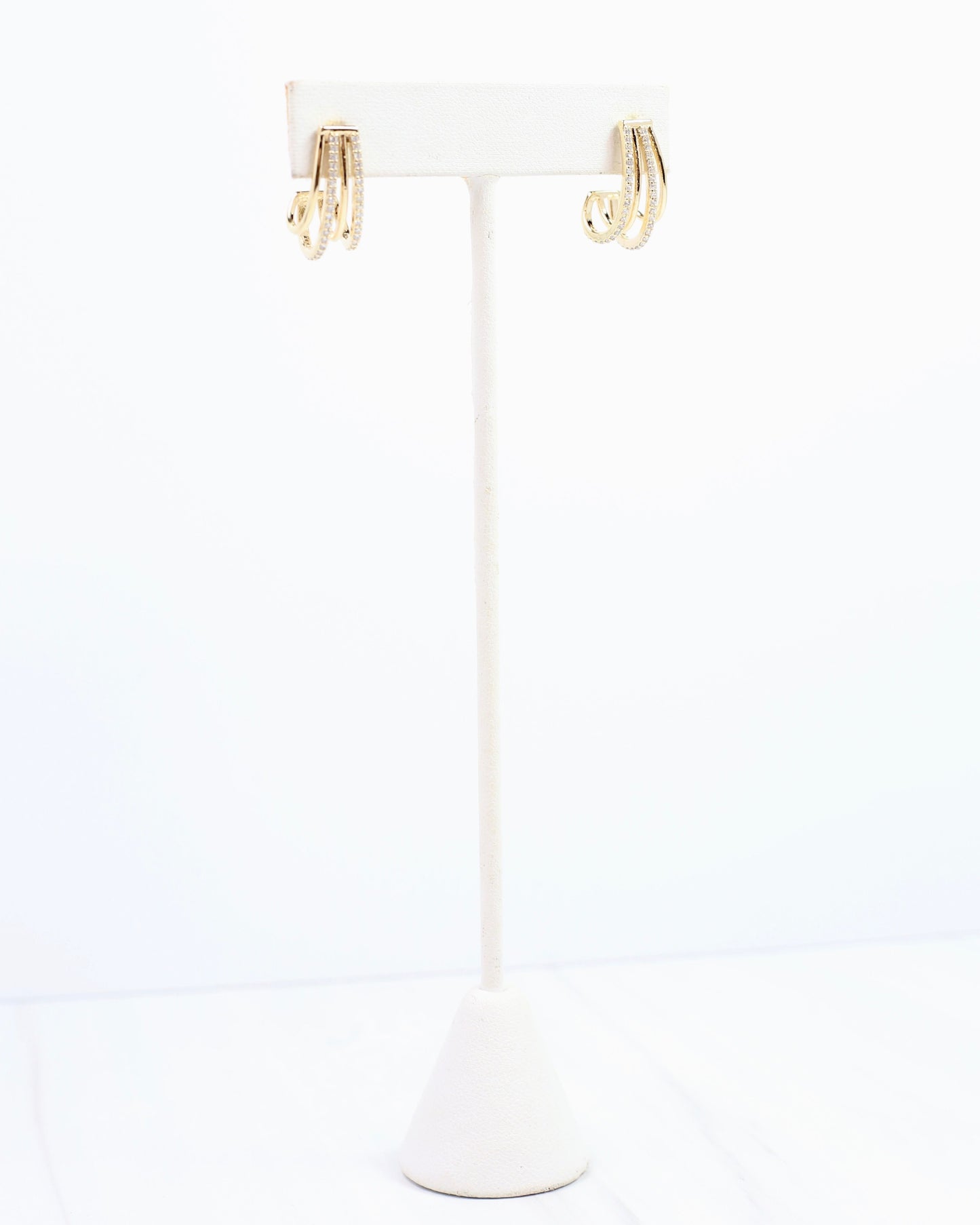 St. John Crystal Hoop Gold