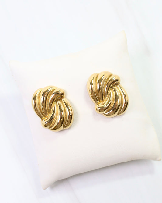 Wave of the Ocean Earring Gold