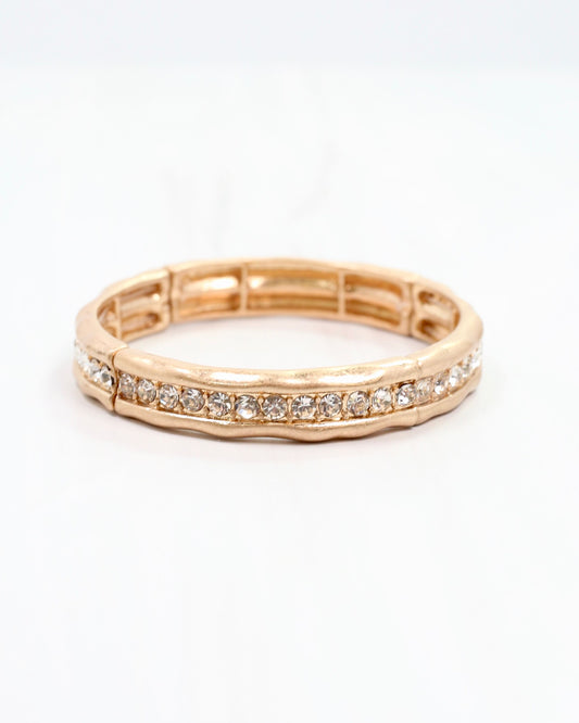Katarina Stretch Bracelet Worn Gold