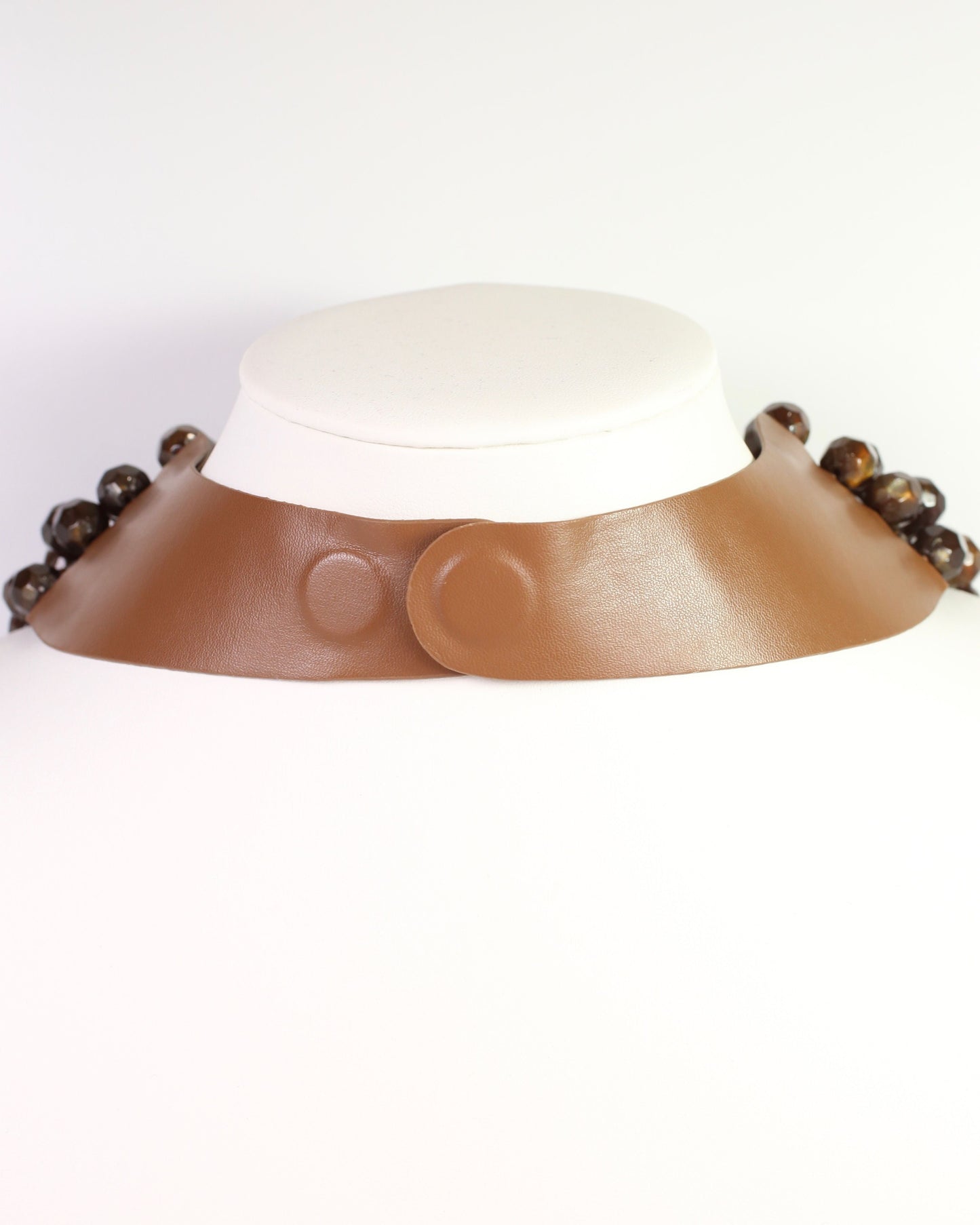 Cadence Multi Layered Beaded Necklace Brown
