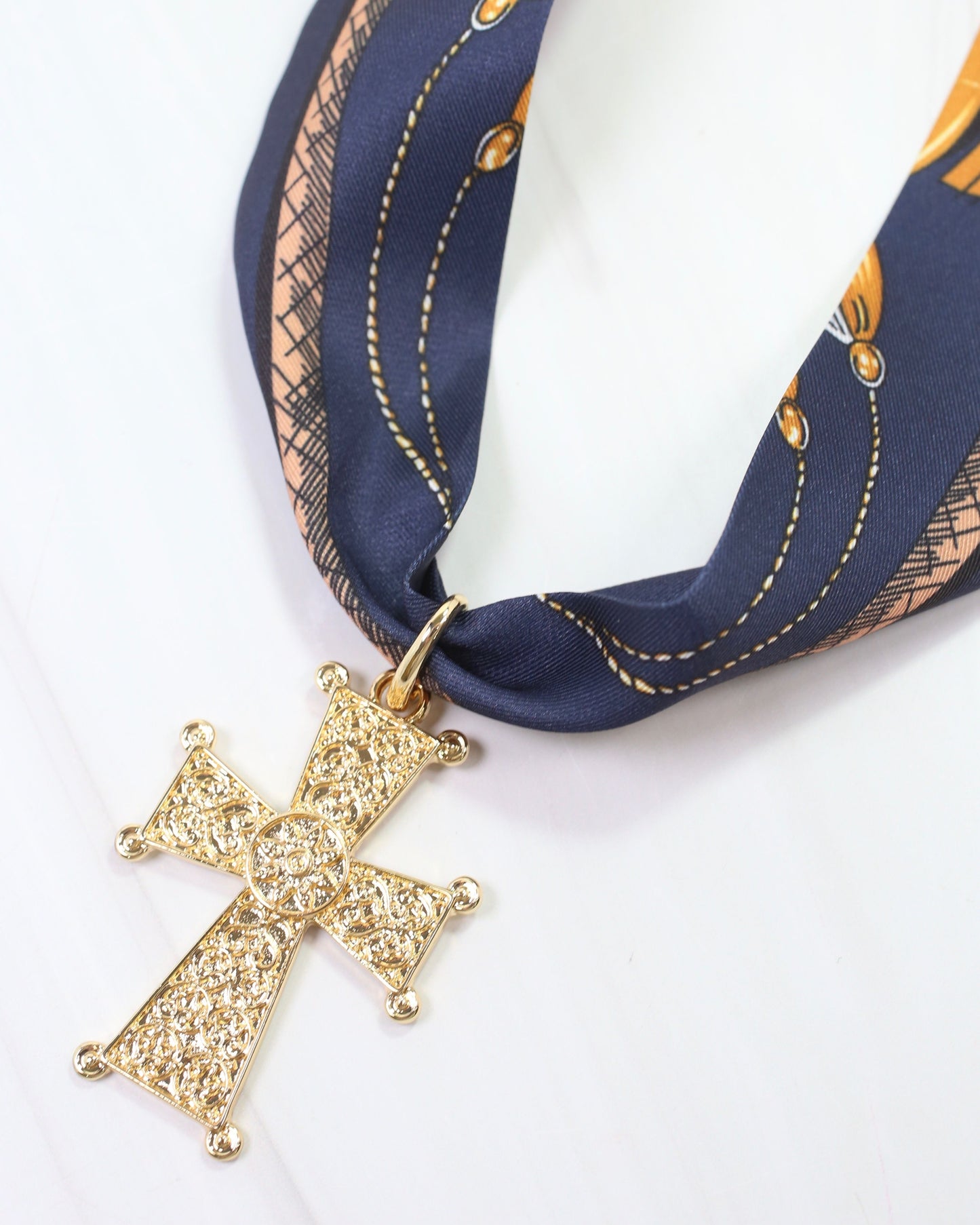 Artemis Large Cross Charm Gold