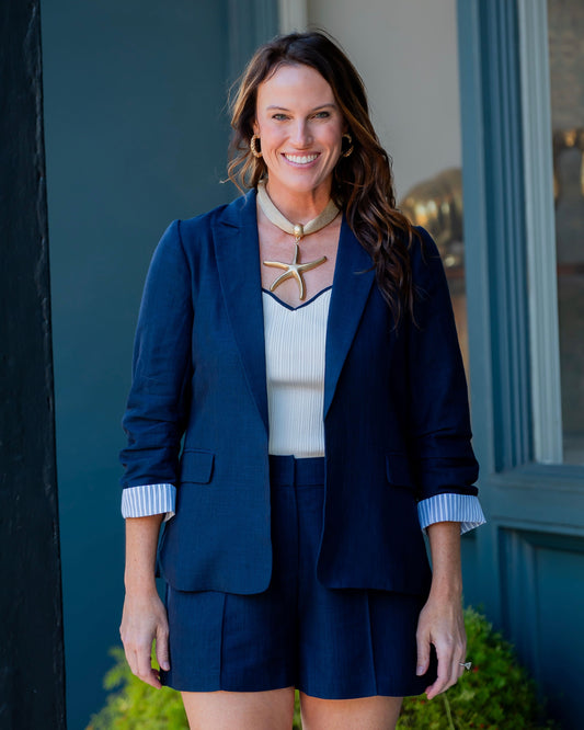 Fontana Cinched Sleeve Blazer