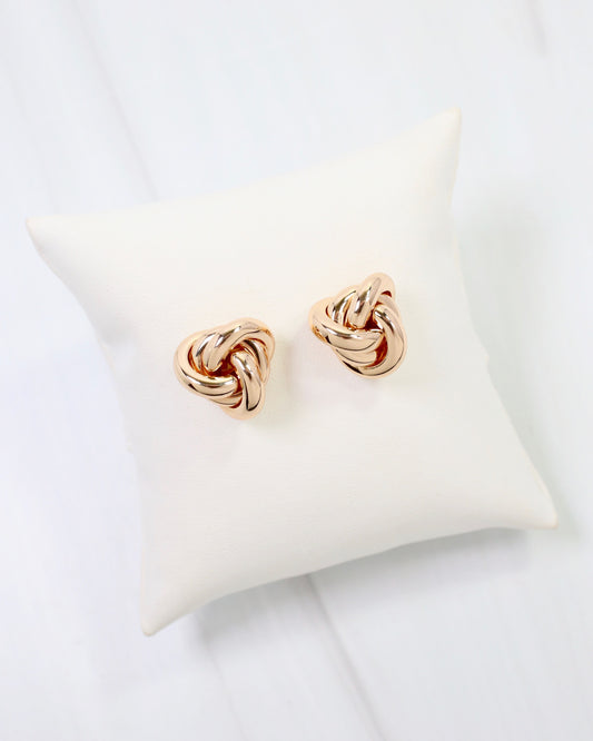 Arbor Knot Stud Earring Gold
