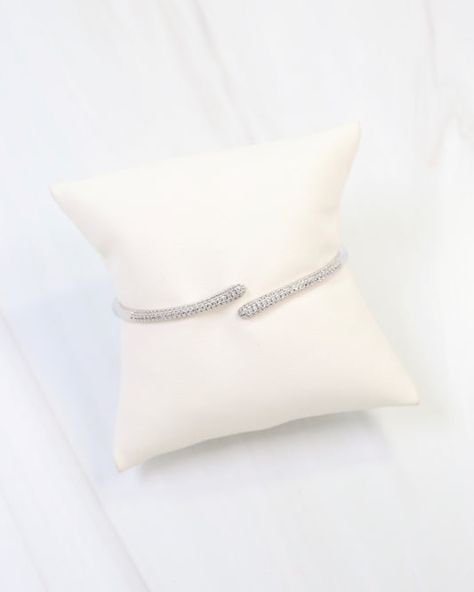 Shiprock Pave Cuff Bracelet WR Silver
