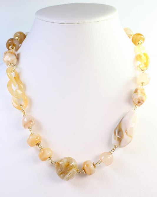 Stone Mountain Beaded Necklace Natural