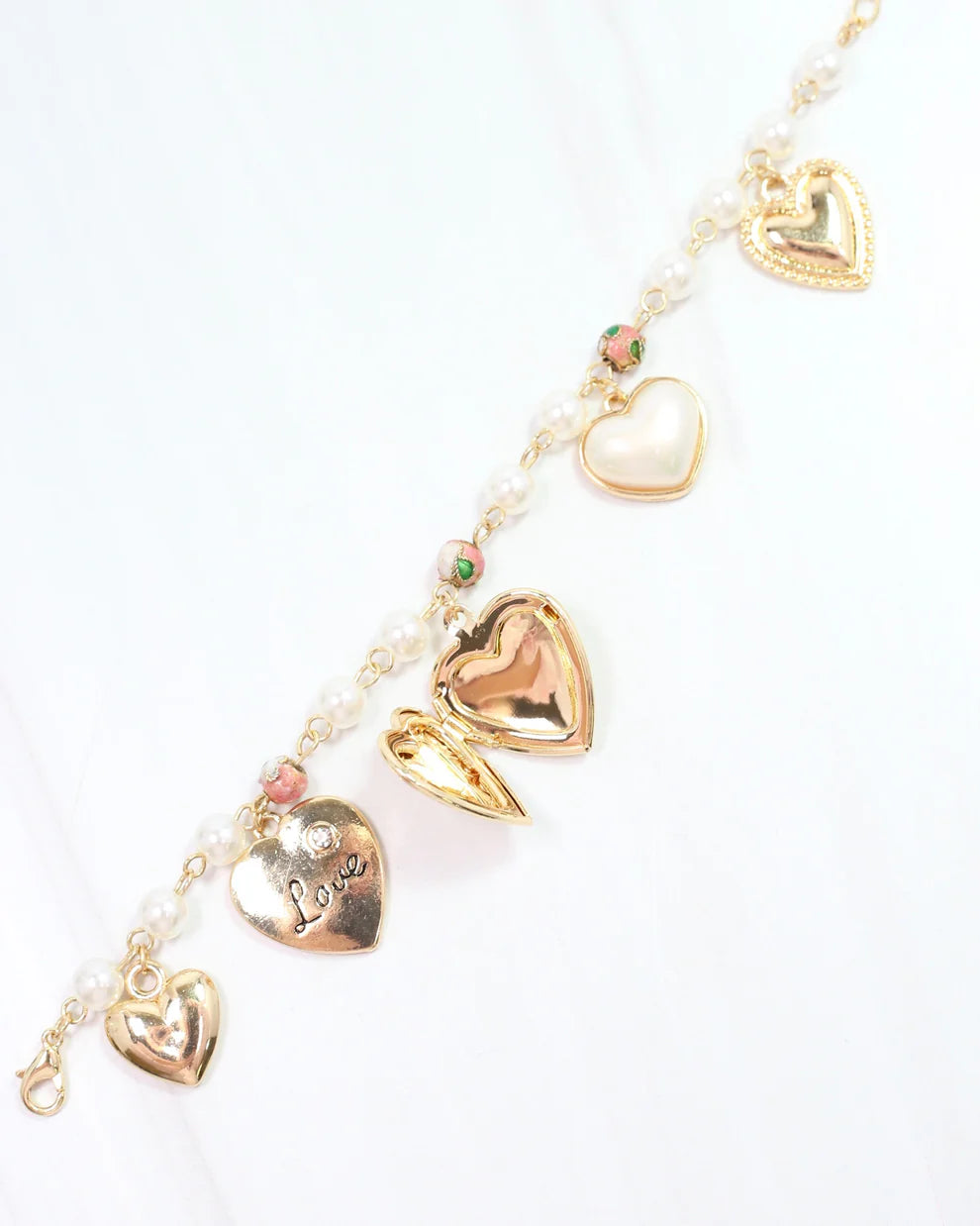 Olsen Charm Bracelet Pearl