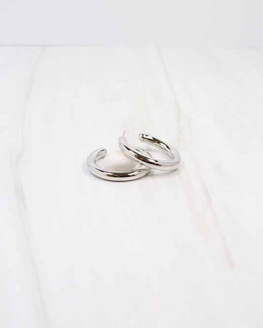 Alexandria Hoop Earring Silver