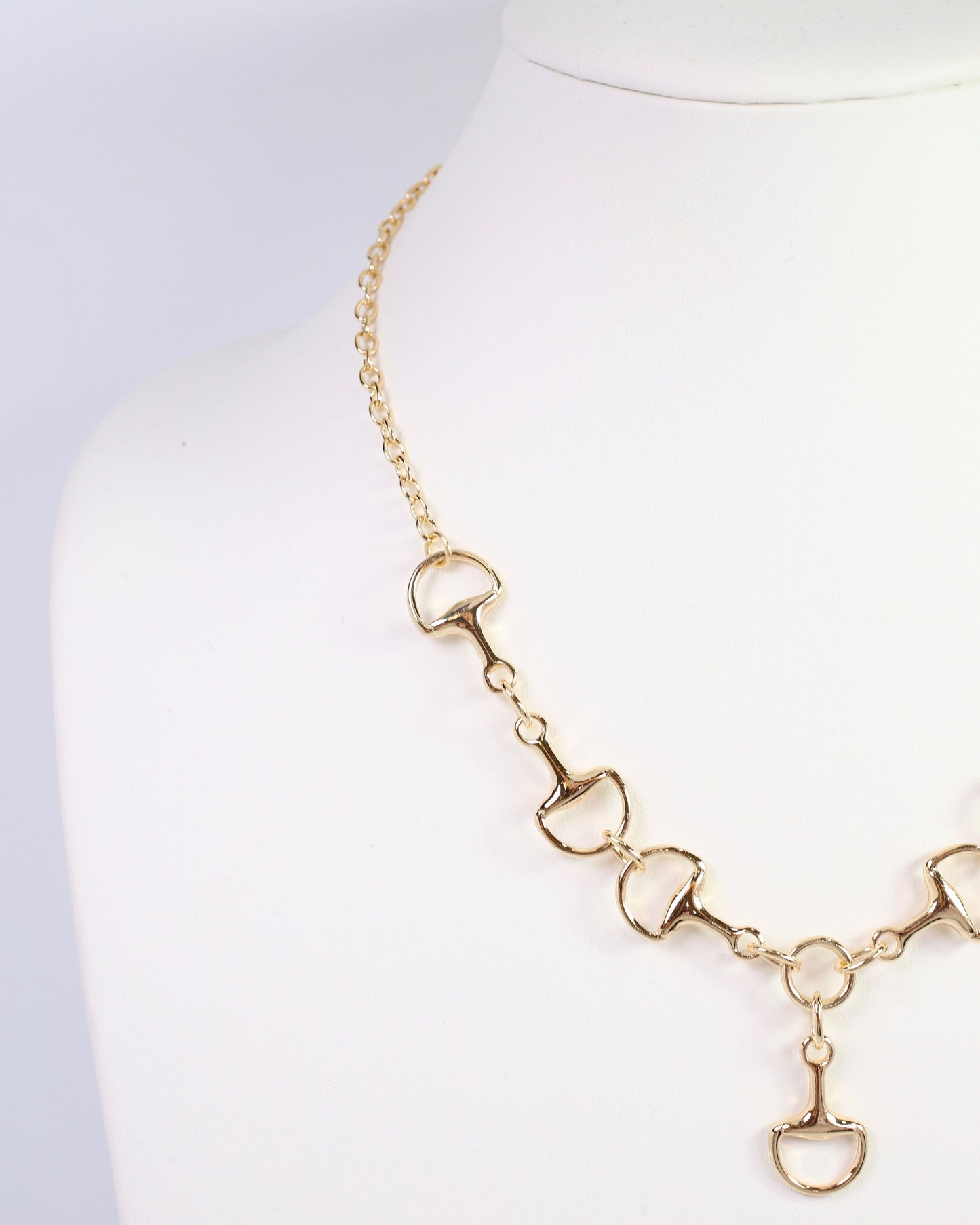 Spirit Horsebit Link Necklace Gold