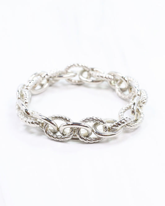 Morella Link Stretch Bracelet Silver