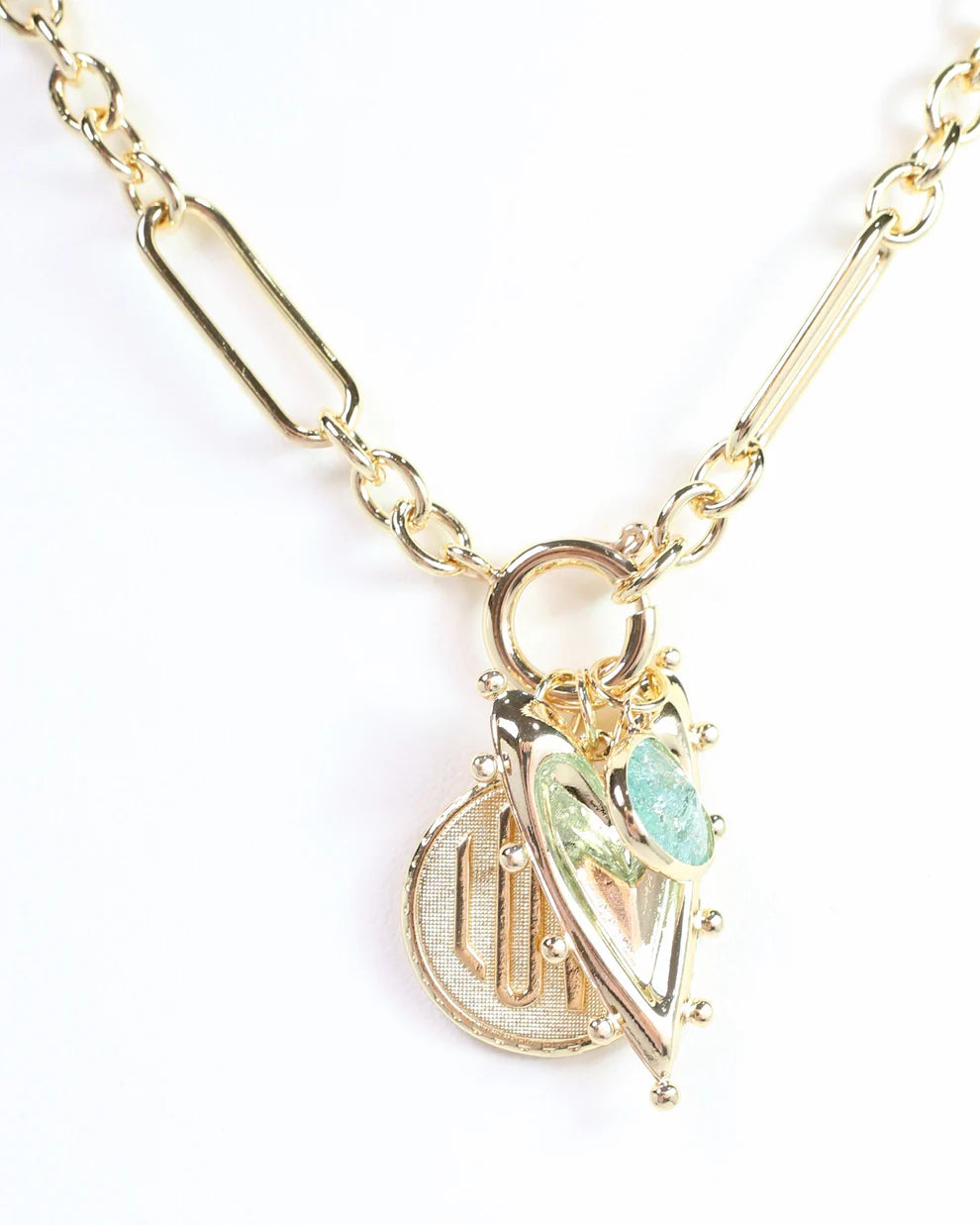 Allan Charm Necklace Gold