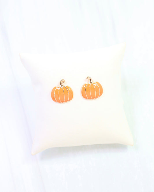 Prikley Pumpkin Stud Orange