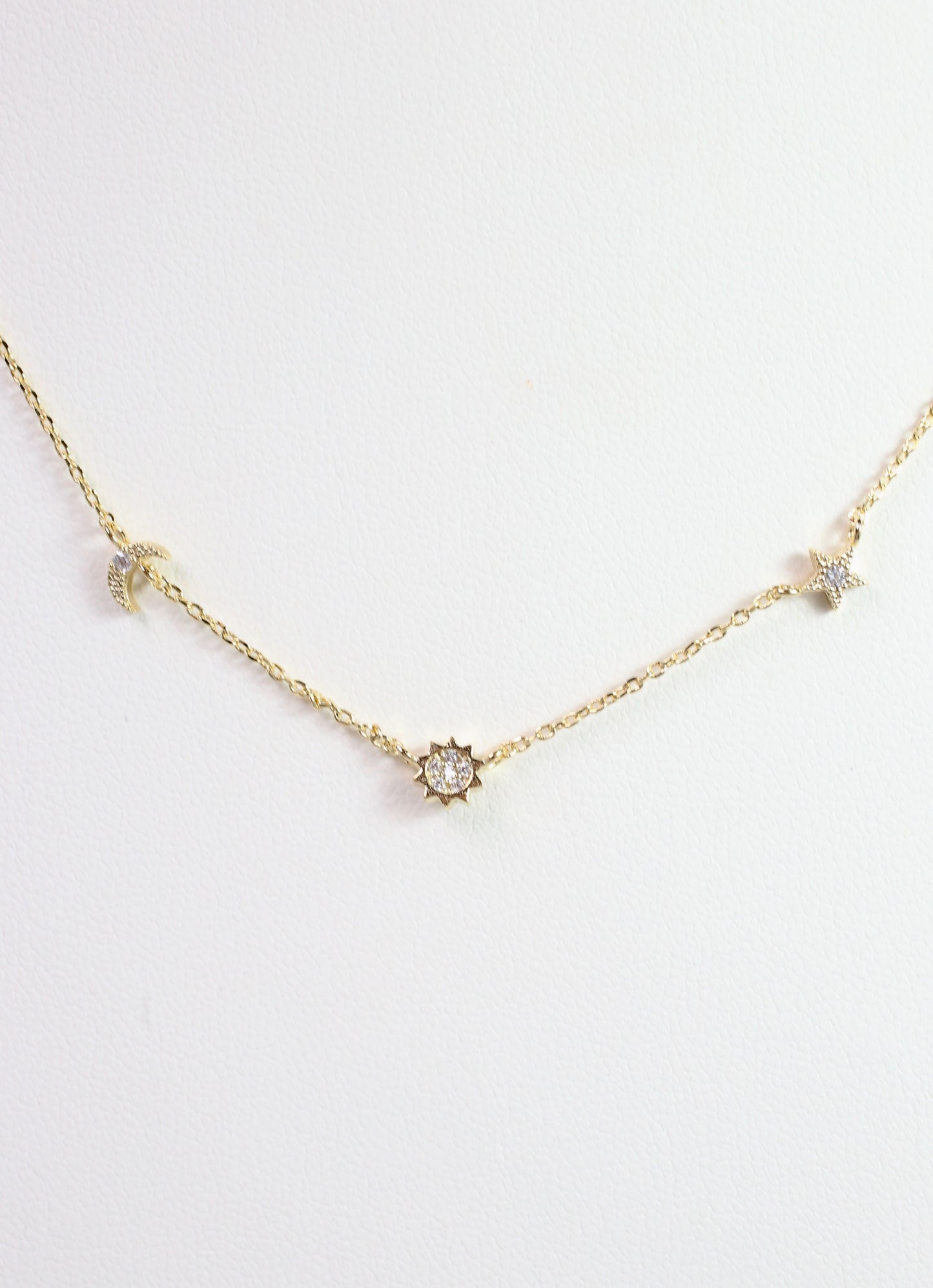 MaryKate Mini Charm Necklace Gold