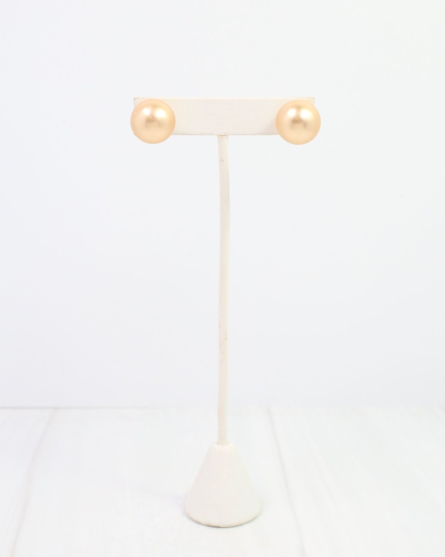 Bailey Large Ball Earring WR Worn Gold