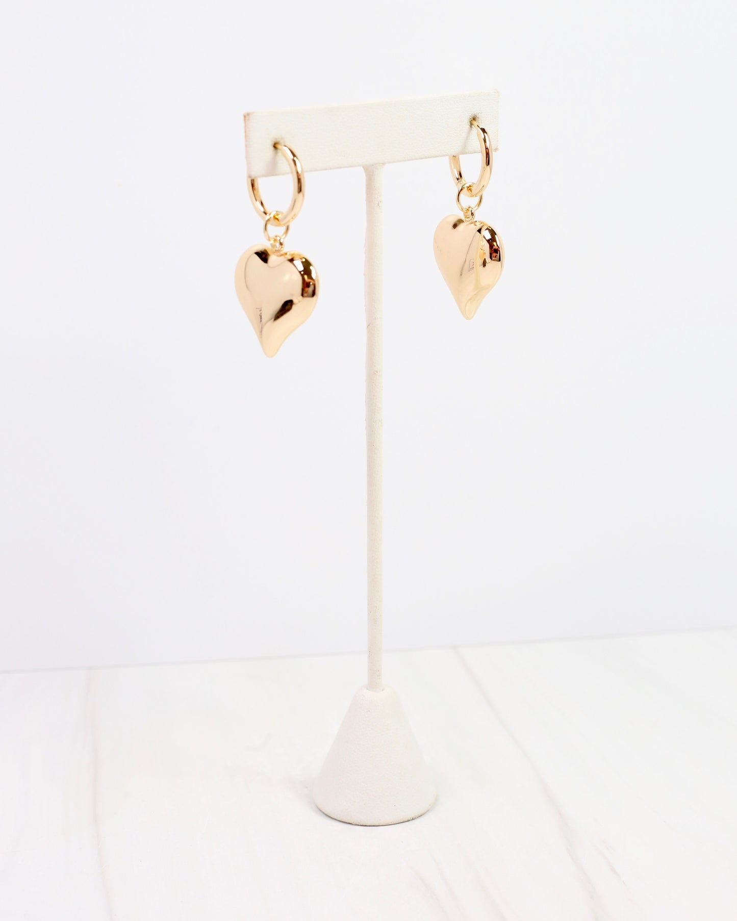 Dianne Heart Drop Earring Gold