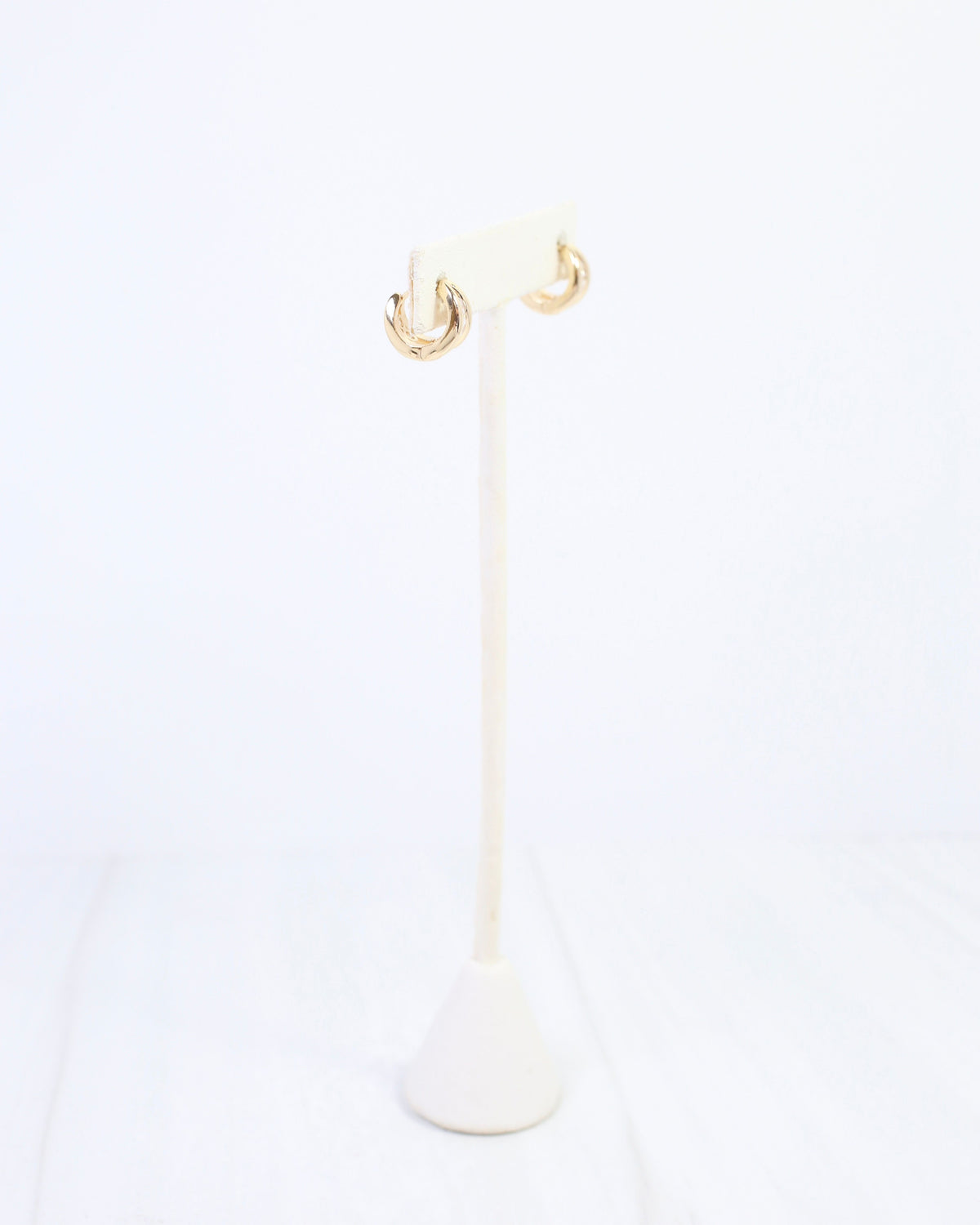 Malia CZ Huggie Hoop Earring Gold