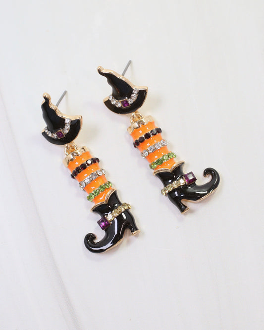 Walk Away Witches Earring Orange