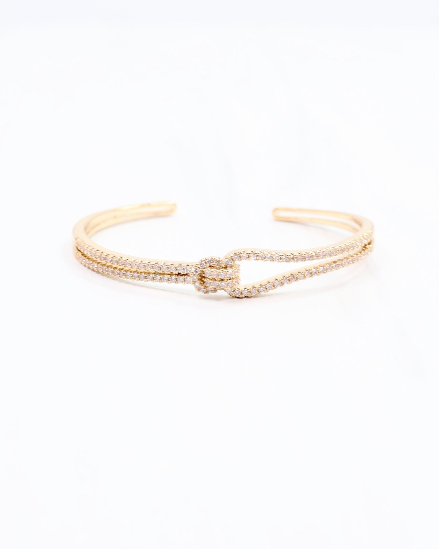 Krissy CZ Cuff Bracelet Gold