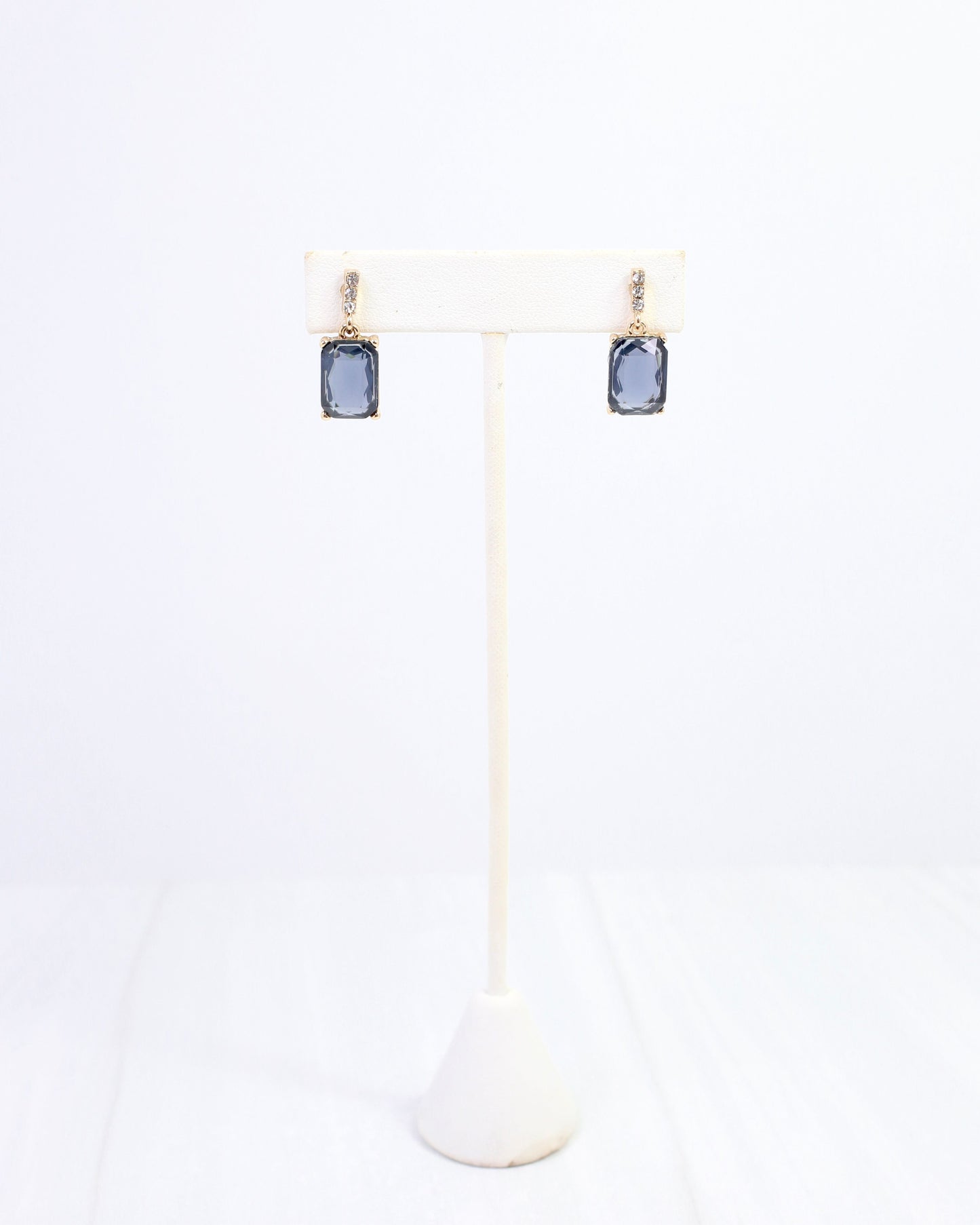 Dalton Crystal Drop Earring Sapphire