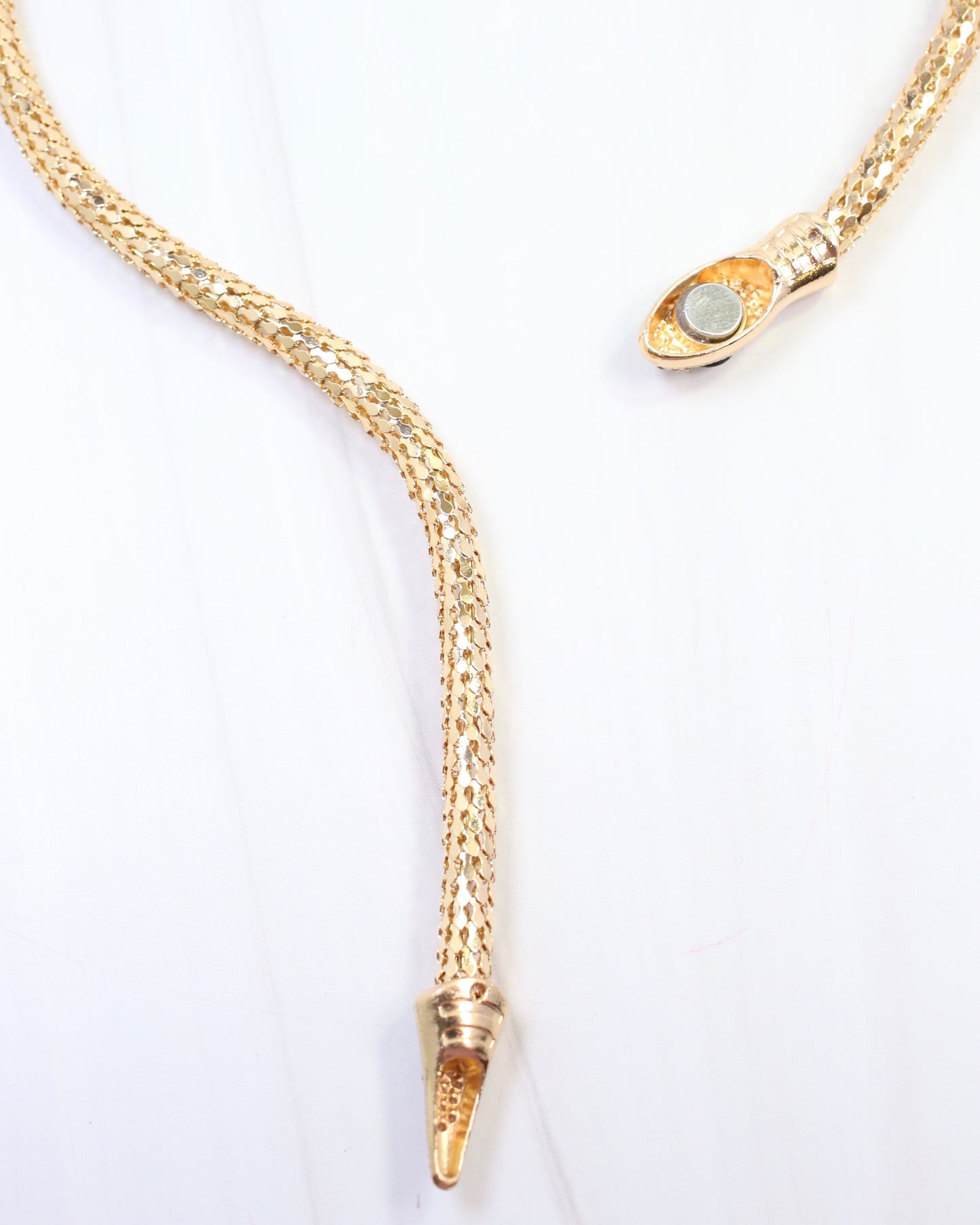 New Platz Snake Necklace Gold