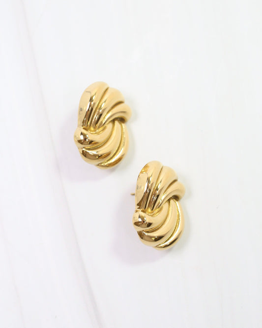 Wave of the Ocean Earring Gold