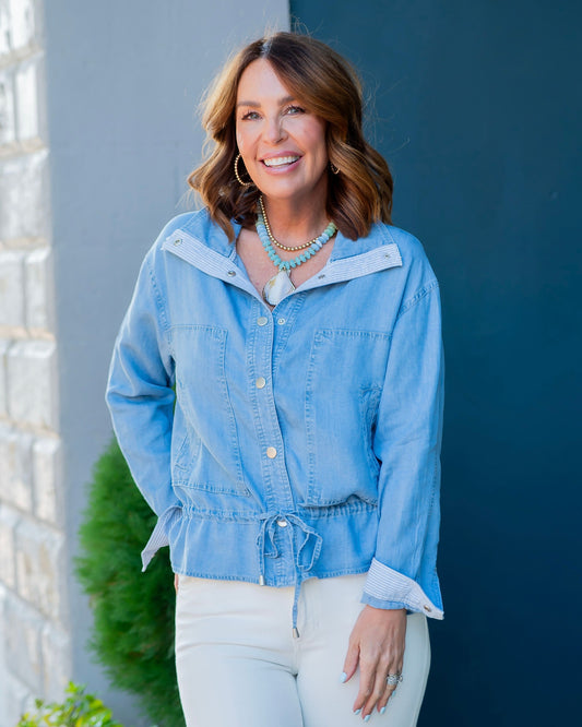 Memphis Chambray Washed Tencel Jacket